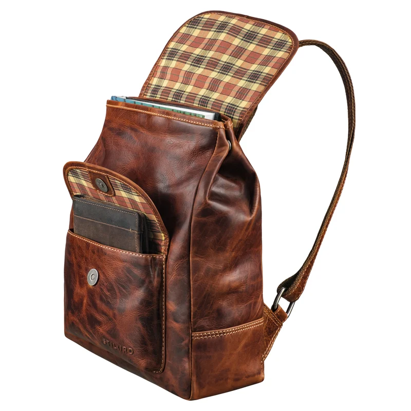 "Adele" Kleiner Rucksack Damen Leder - Tagesrucksack