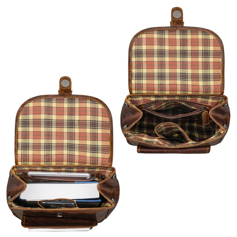 "Adele" Kleiner Rucksack Damen Leder - Tagesrucksack