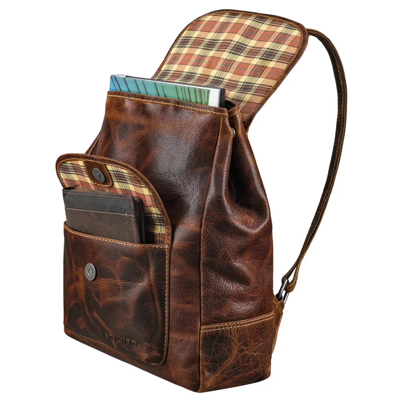 "Adele" Kleiner Rucksack Damen Leder - Tagesrucksack