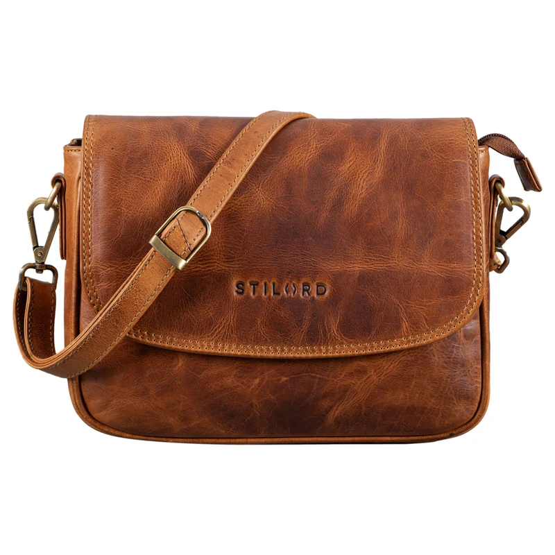 B-WARE "Aisha" Vintage Handtasche Damen Leder