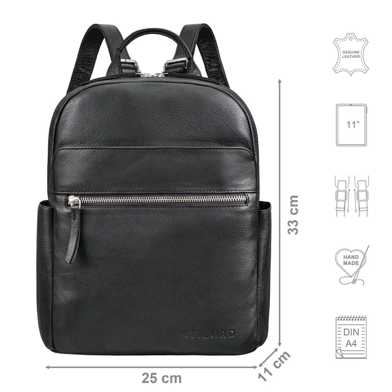 "Phineas" Lederrucksack Damen u. Herren mittel-groß