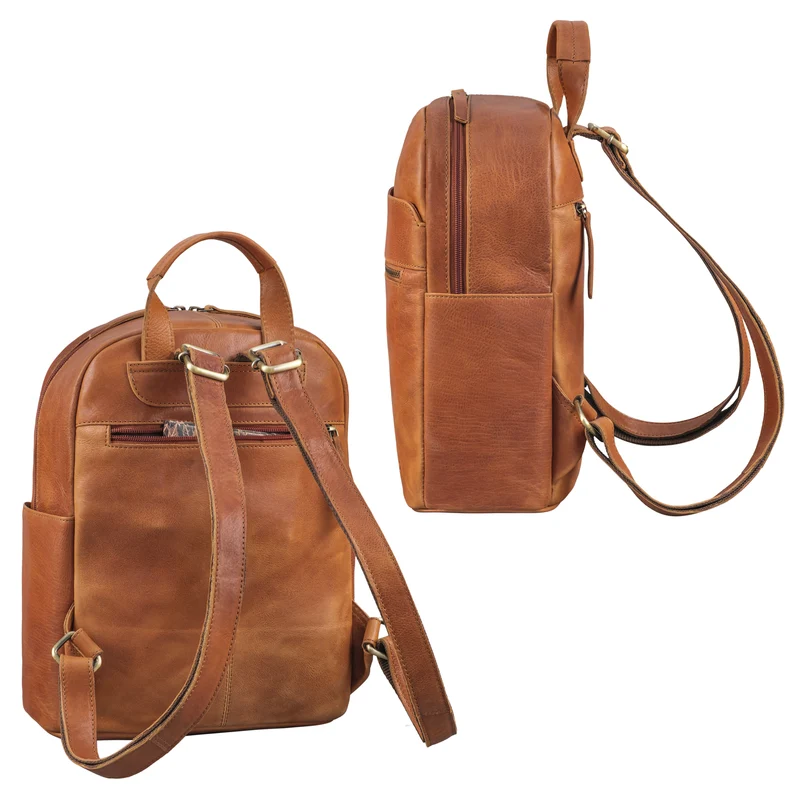 "Phineas" Lederrucksack Damen u. Herren mittel-groß