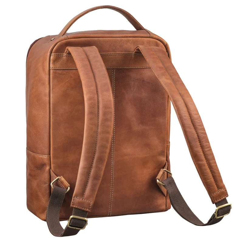 "Rory" Stylisher Echt Lederrucksack Damen Arbeitsrucksack Herren Groß