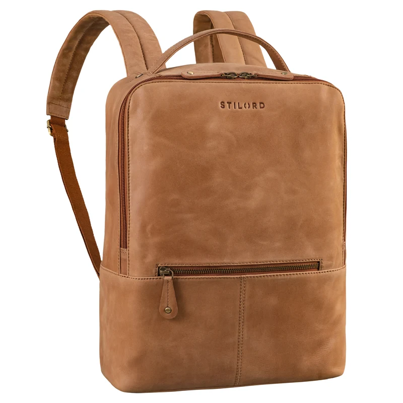 "Rory" Stylisher Echt Lederrucksack Damen Arbeitsrucksack Herren Groß