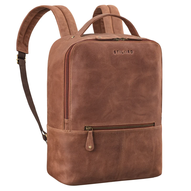 "Rory" Stylisher Echt Lederrucksack Damen Arbeitsrucksack Herren Groß
