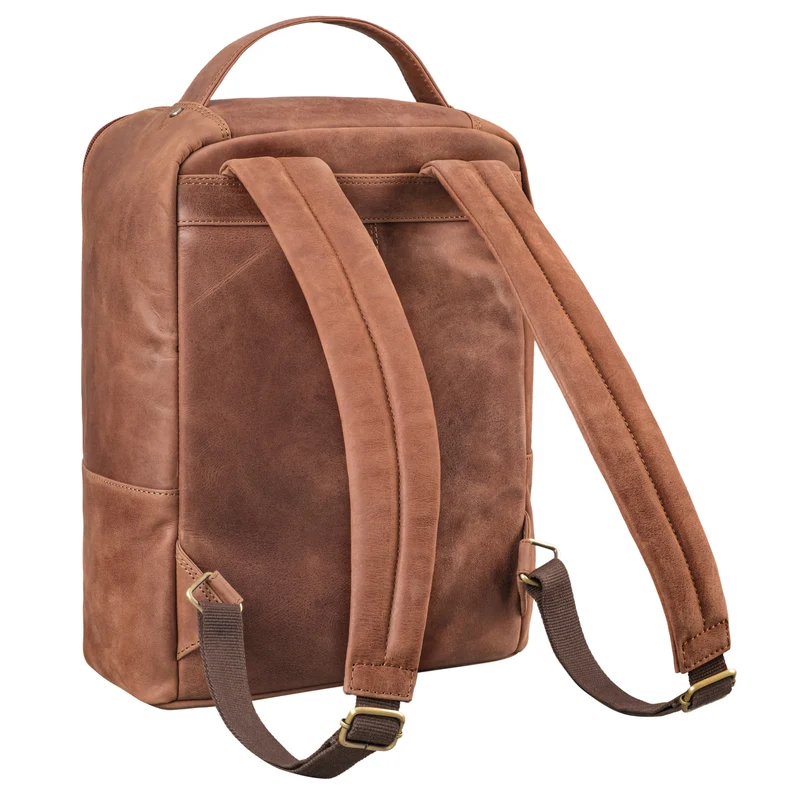"Rory" Stylisher Echt Lederrucksack Damen Arbeitsrucksack Herren Groß