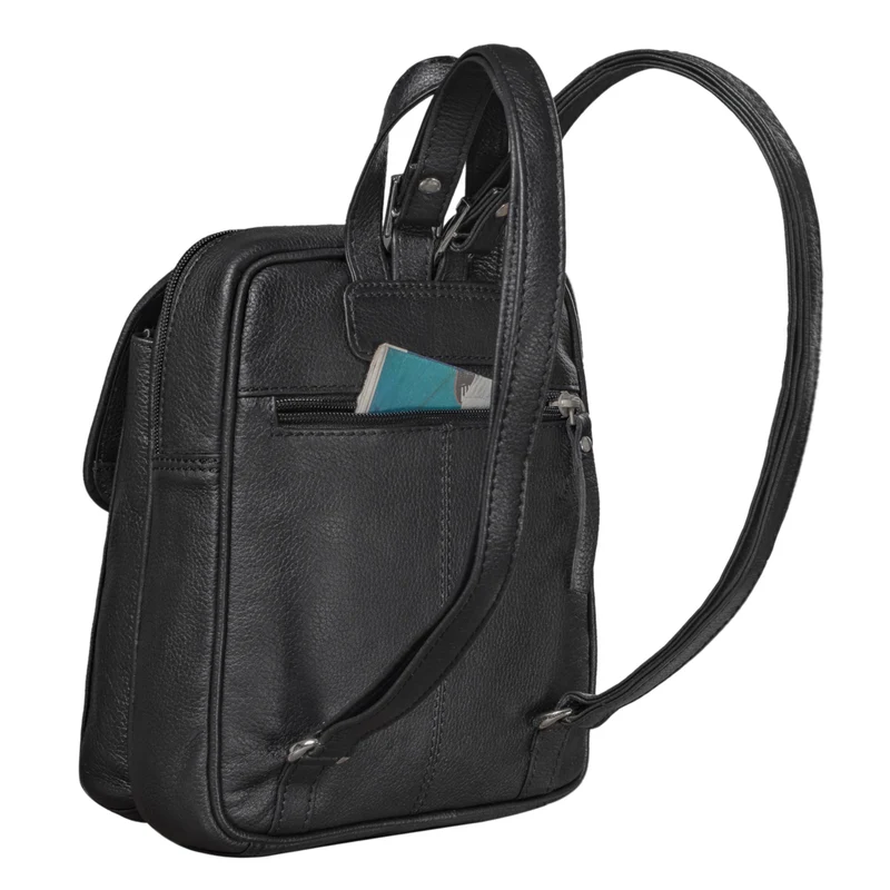 B-WARE "Valentina" Damenrucksack Klein Leder