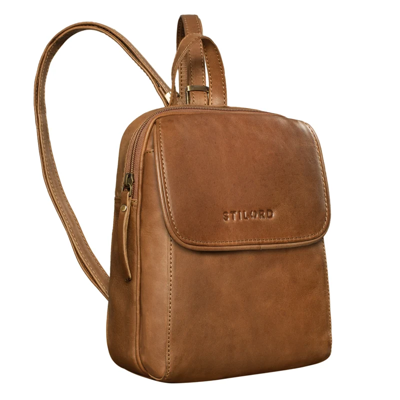 B-WARE "Valentina" Damenrucksack Klein Leder