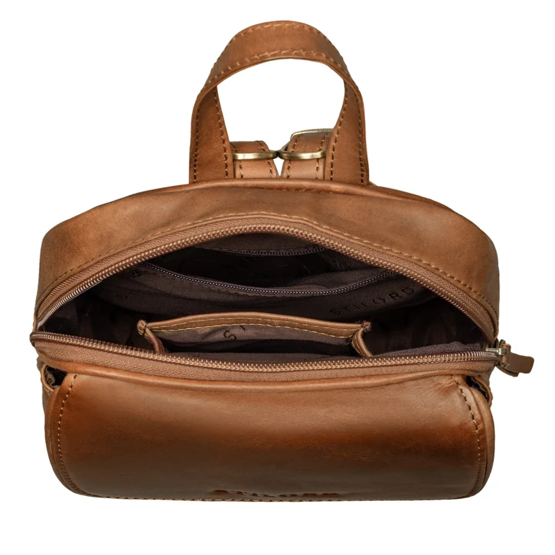 B-WARE "Valentina" Damenrucksack Klein Leder