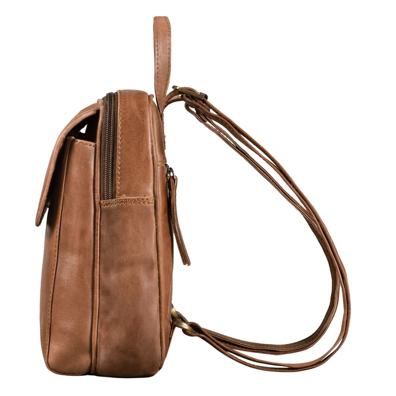 B-WARE "Valentina" Damenrucksack Klein Leder