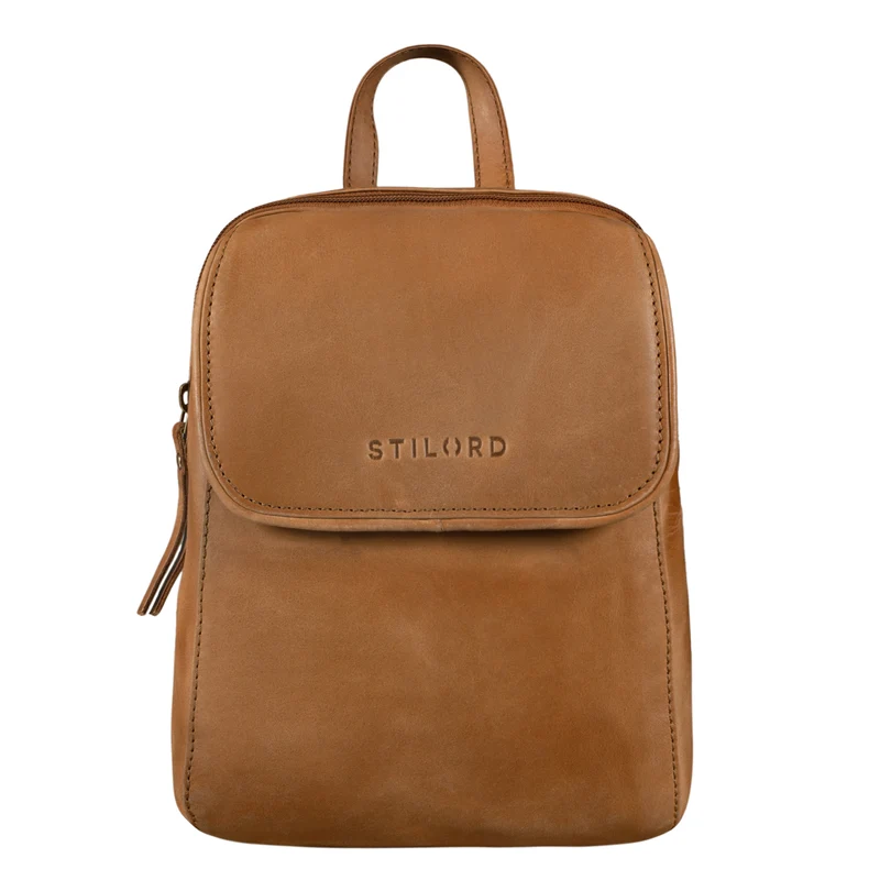 B-WARE "Valentina" Damenrucksack Klein Leder