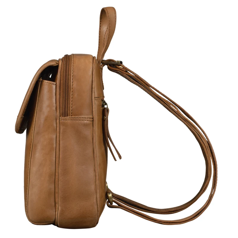 B-WARE "Valentina" Damenrucksack Klein Leder