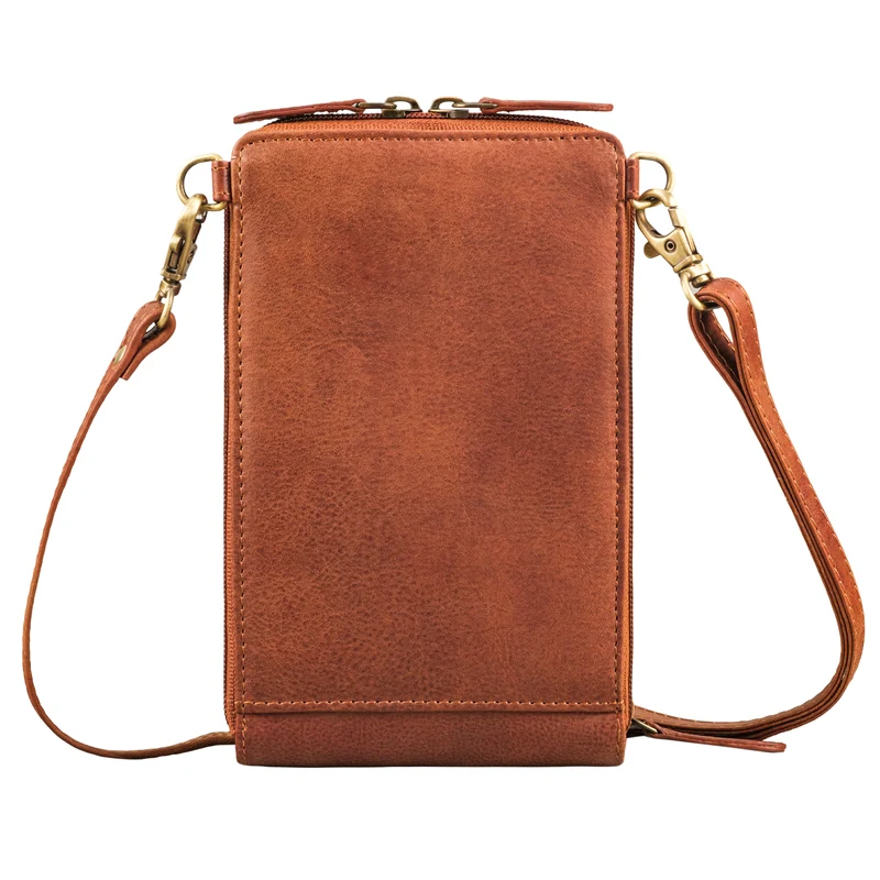 "Payton" 2-1 Leder Handytasche mit Geldbörse zum Umhängen