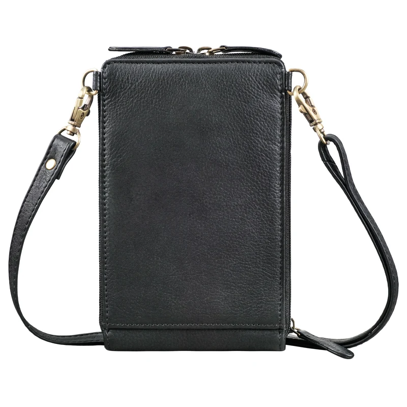 "Payton" 2-1 Leder Handytasche mit Geldbörse zum Umhängen