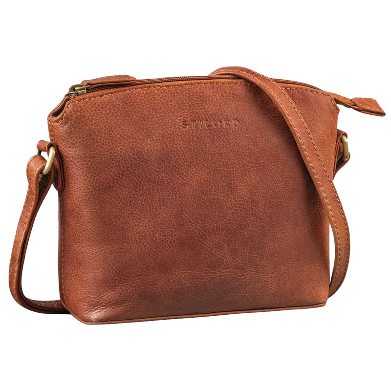 "Melinda" Zeitlose Ledertasche Damen Umhängetasche Klein