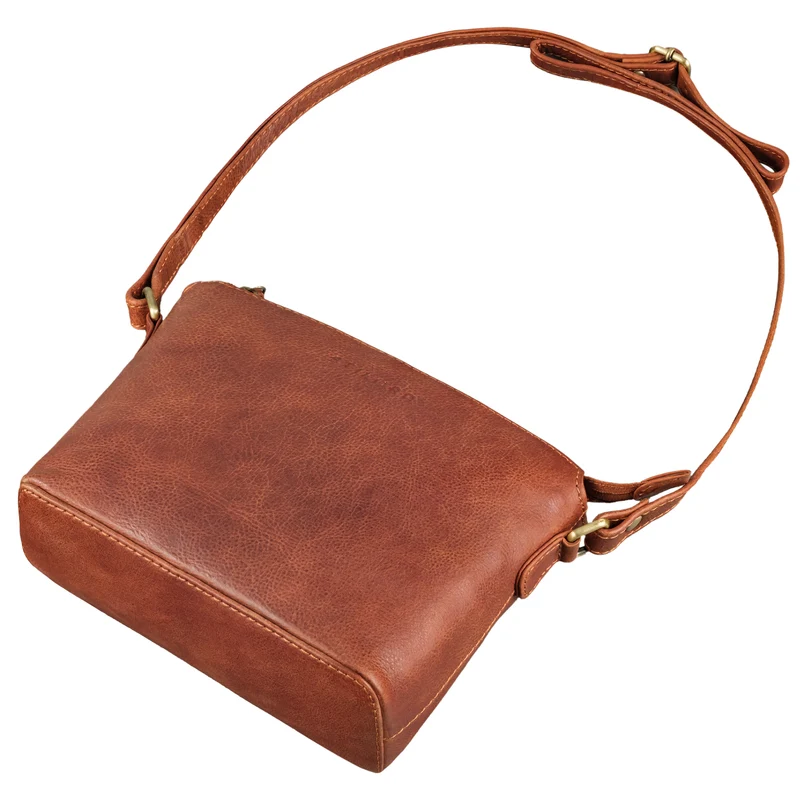 "Melinda" Zeitlose Ledertasche Damen Umhängetasche Klein