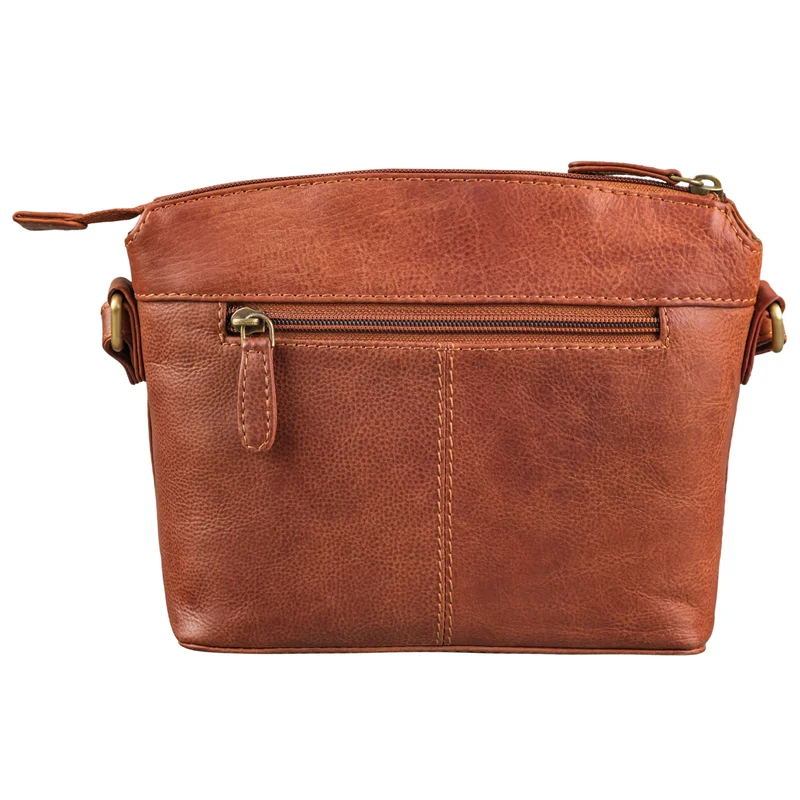 "Melinda" Zeitlose Ledertasche Damen Umhängetasche Klein