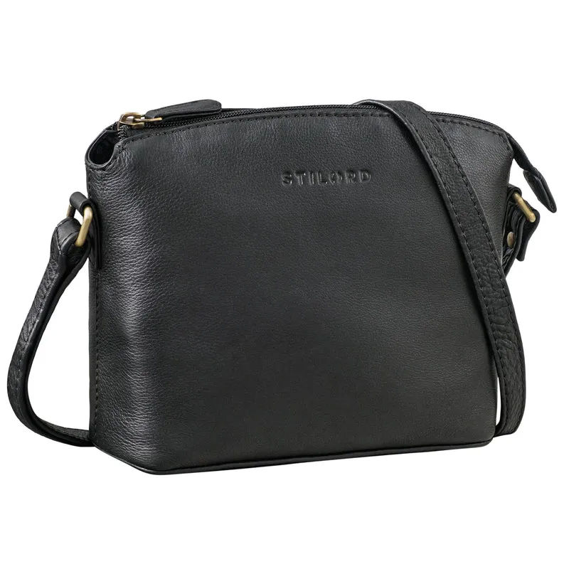 "Melinda" Zeitlose Ledertasche Damen Umhängetasche Klein