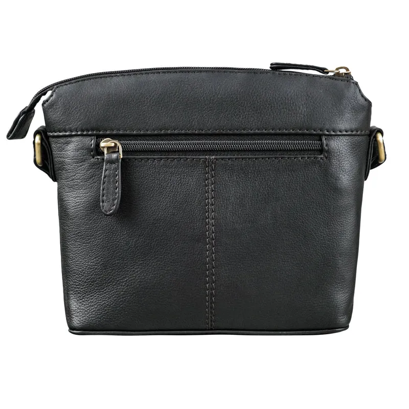 "Melinda" Zeitlose Ledertasche Damen Umhängetasche Klein