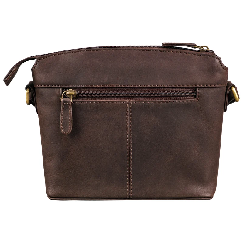 "Melinda" Zeitlose Ledertasche Damen Umhängetasche Klein