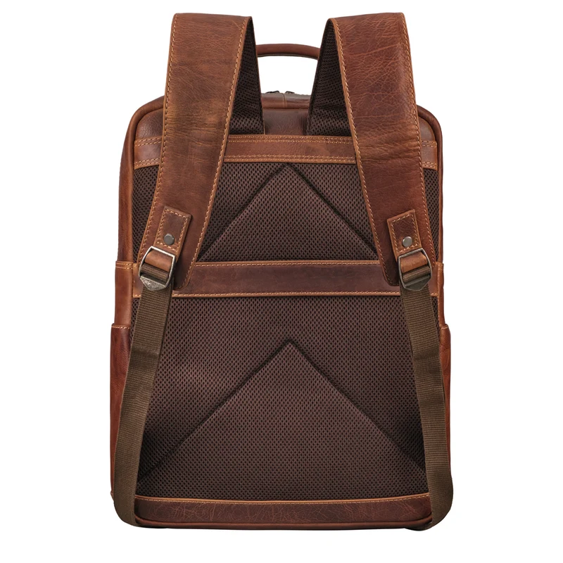 "Roman" Großer Business Laptop-Rucksack Leder Herren 15 - 16 Zoll