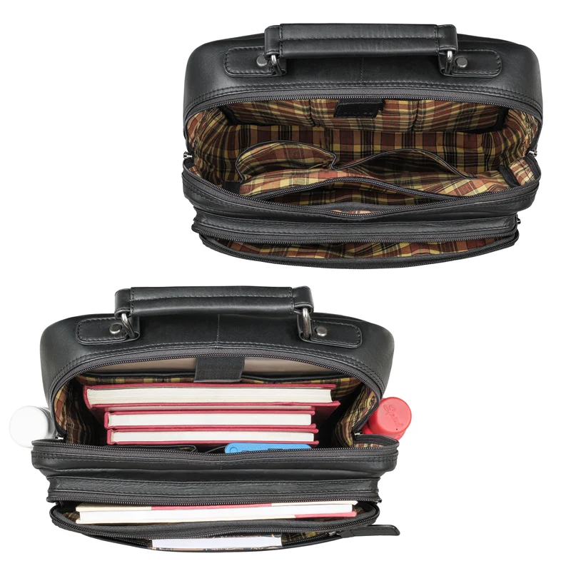 "Roman" Großer Business Laptop-Rucksack Leder Herren 15 - 16 Zoll