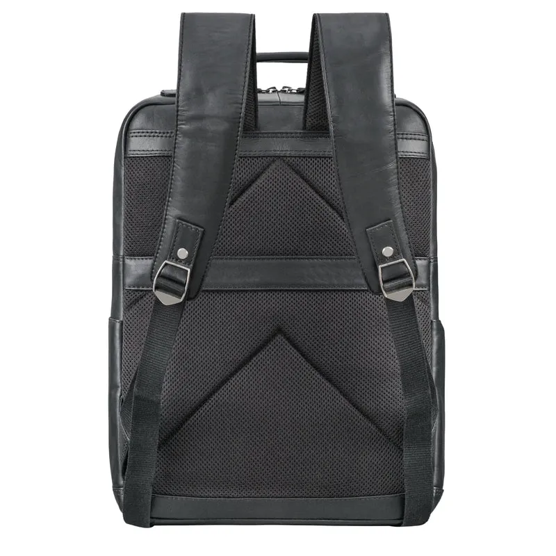 "Roman" Großer Business Laptop-Rucksack Leder Herren 15 - 16 Zoll