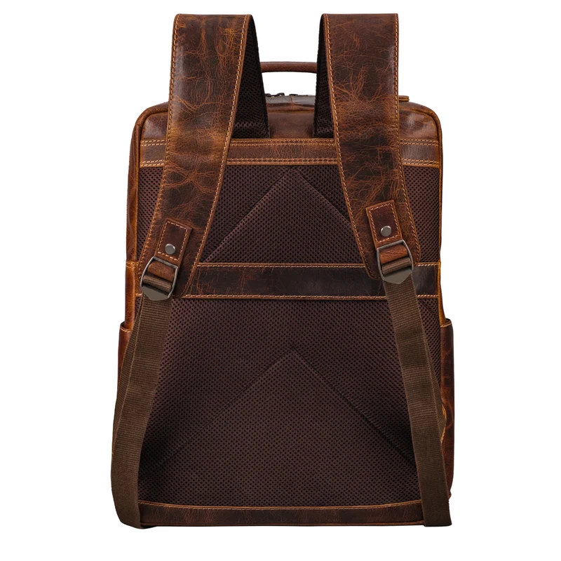 "Roman" Großer Business Laptop-Rucksack Leder Herren 15 - 16 Zoll
