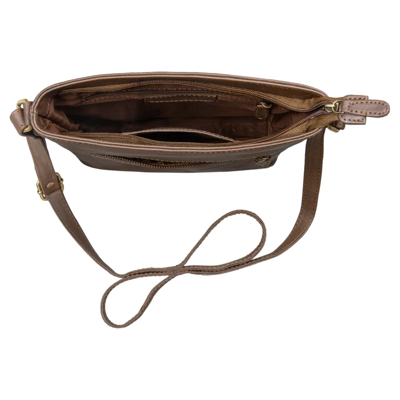 B-WARE "Jasmine" Ledertasche Damen Umhängetasche