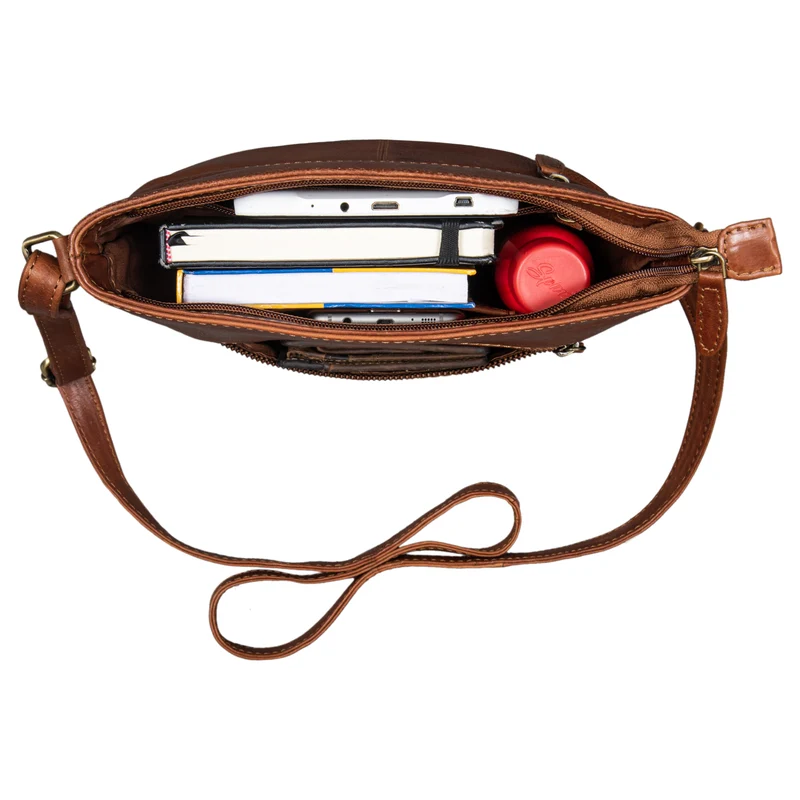 B-WARE "Jasmine" Ledertasche Damen Umhängetasche