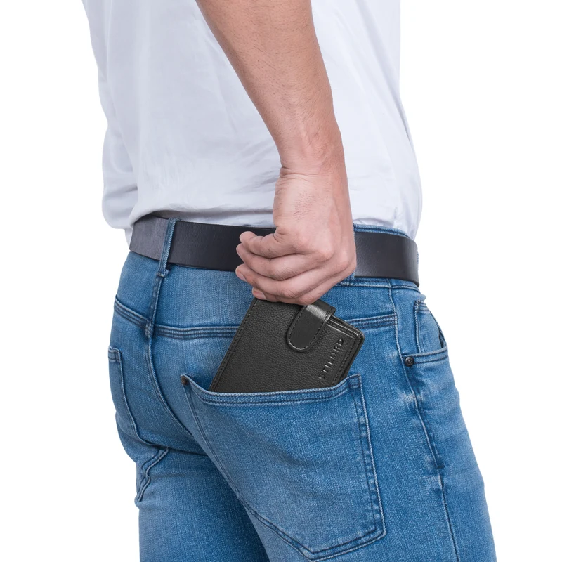 "Larry" Leder Geldbörse Herren RFID Schutz
