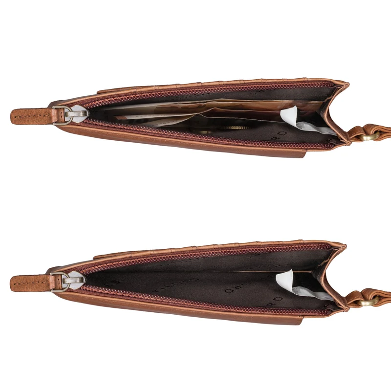 "Tali" 3-in-1 Leder Handytasche mit Geldbörse zum Umhängen für Damen