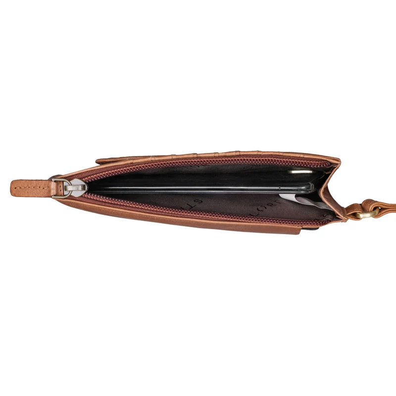 "Tali" 3-in-1 Leder Handytasche mit Geldbörse zum Umhängen für Damen
