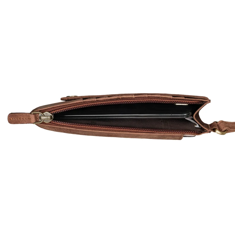 "Tali" 3-in-1 Leder Handytasche mit Geldbörse zum Umhängen für Damen