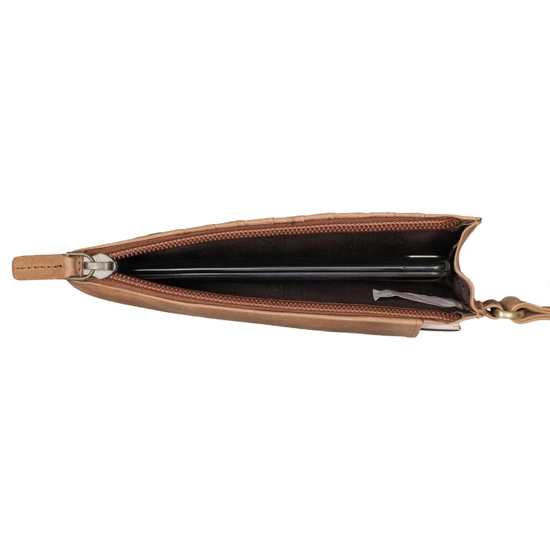 "Tali" 3-in-1 Leder Handytasche mit Geldbörse zum Umhängen für Damen