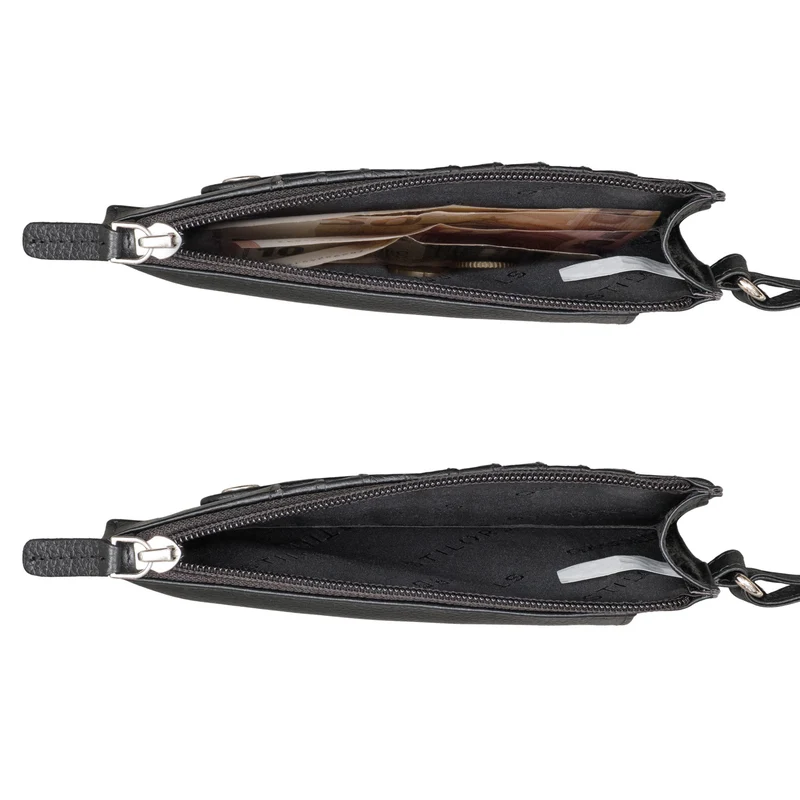 "Tali" 3-in-1 Leder Handytasche mit Geldbörse zum Umhängen für Damen