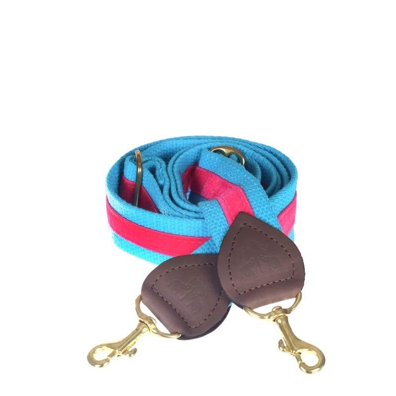 Schulterriemen Türkis & Pink Samt