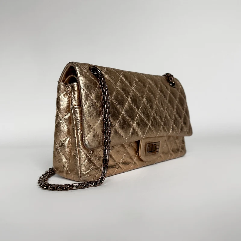 Chanel 2.55 Handtas Verouderd Kalfsleer