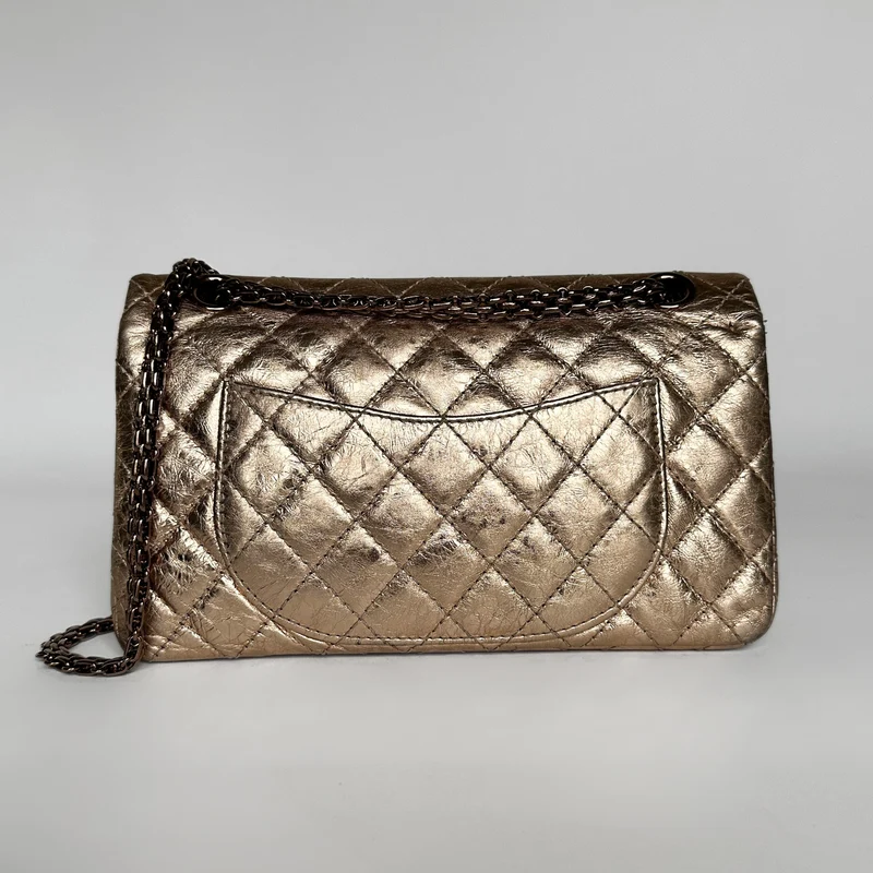 Chanel 2.55 Handtas Verouderd Kalfsleer