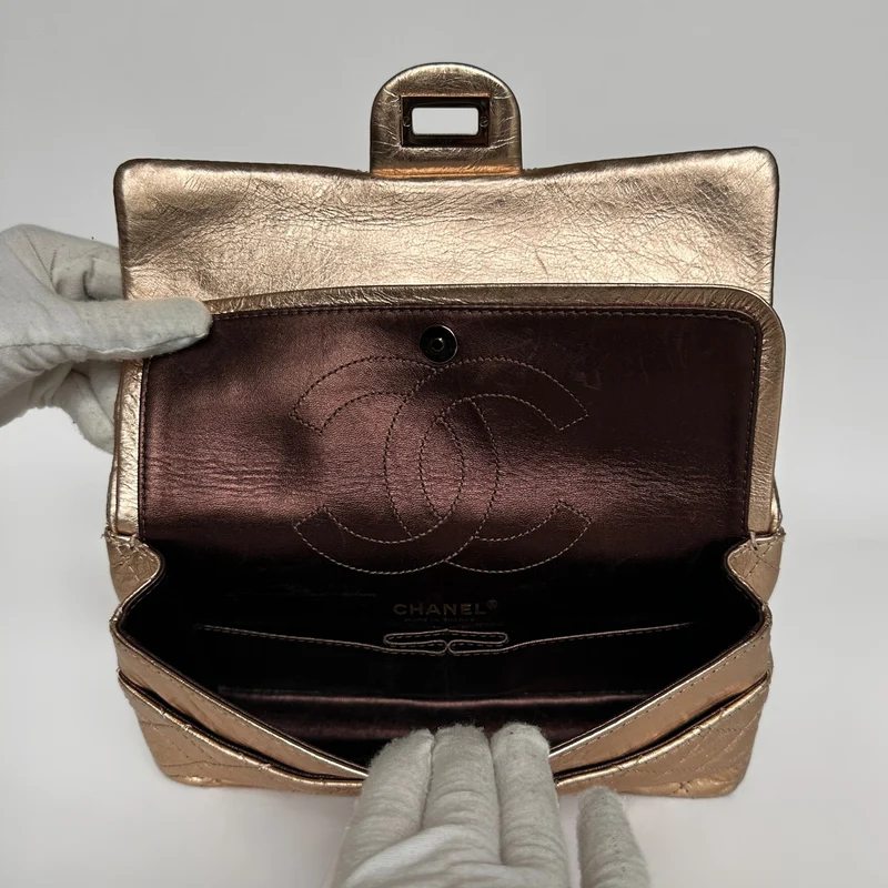 Chanel 2.55 Handtas Verouderd Kalfsleer