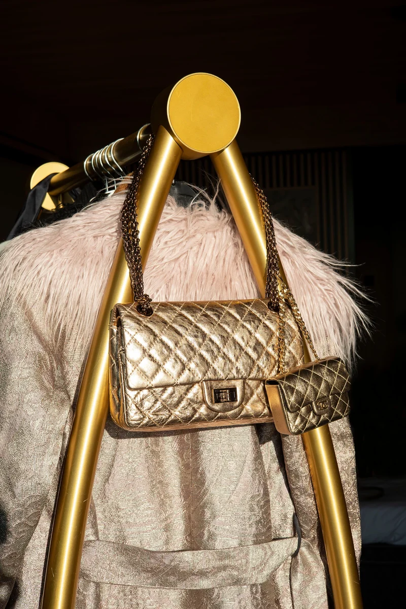 Chanel 2.55 Handtas Verouderd Kalfsleer