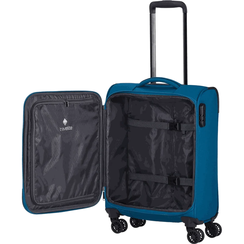 Travelite Chios 4-Rollen Kabinentrolley S 55 cm -Petrol