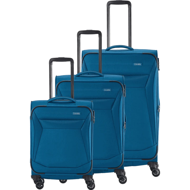 Travelite Chios 4-Rollen-Trolleyset 3tlg. L/M/S -Petrol