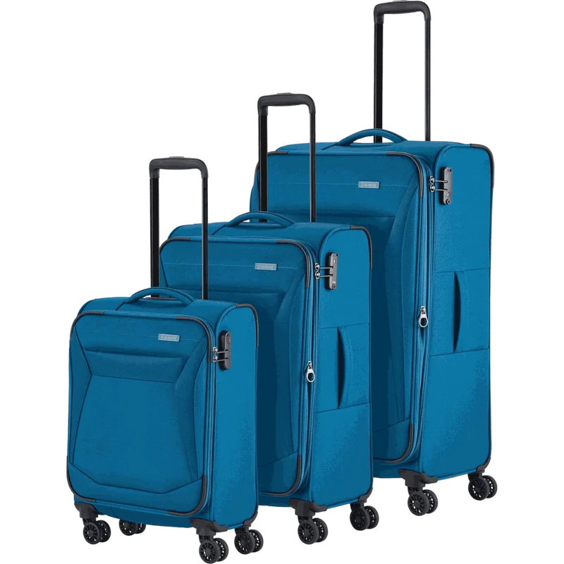 Travelite Chios 4-Rollen-Trolleyset 3tlg. L/M/S -Petrol