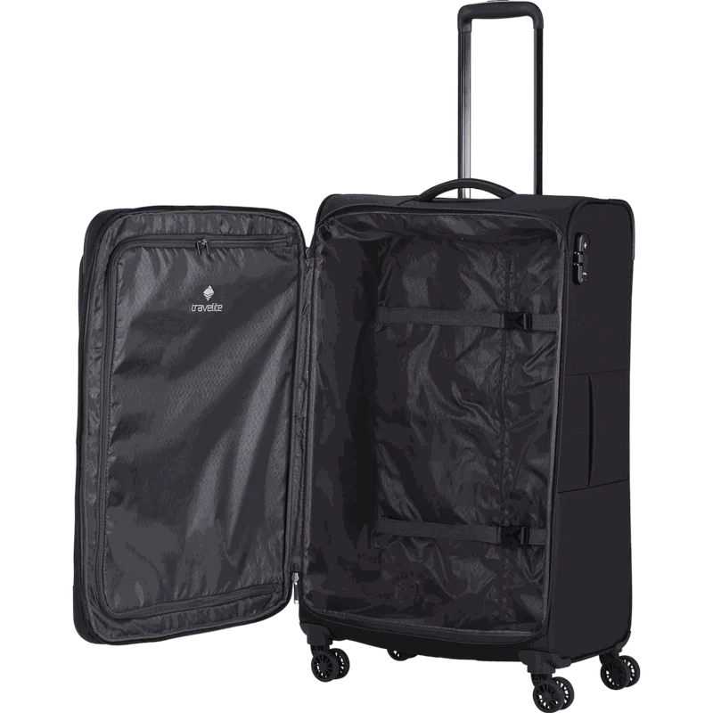 Travelite Chios 4-Rollen-Trolleyset 3tlg. L/M/S -Schwarz