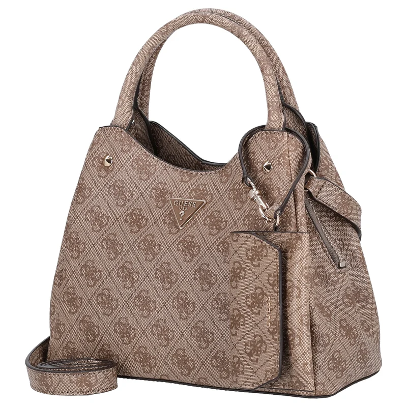 Guess Lorella Logo SM Tote - Henkeltasche 26 cm (latte logo)