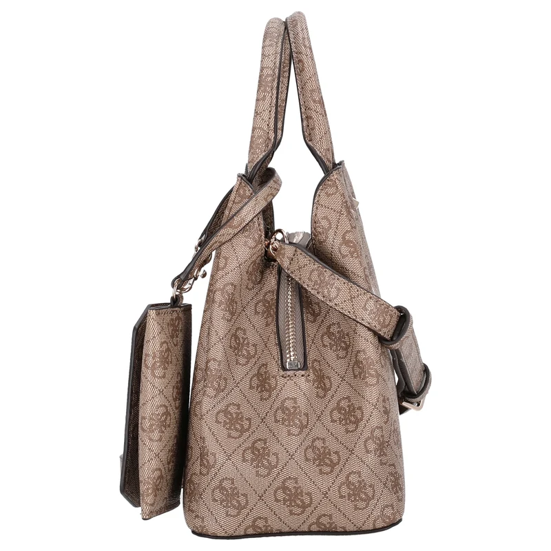 Guess Lorella Logo SM Tote - Henkeltasche 26 cm (latte logo)