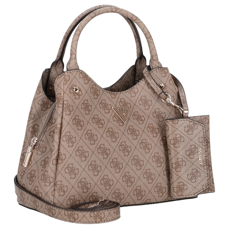 Guess Lorella Logo SM Tote - Henkeltasche 26 cm (latte logo)