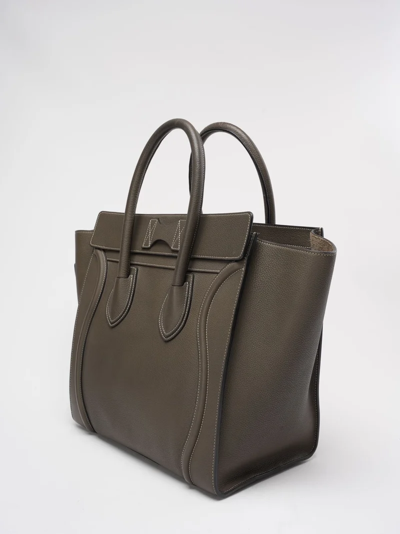 Céline Klassische Gepäckhandtasche Grau