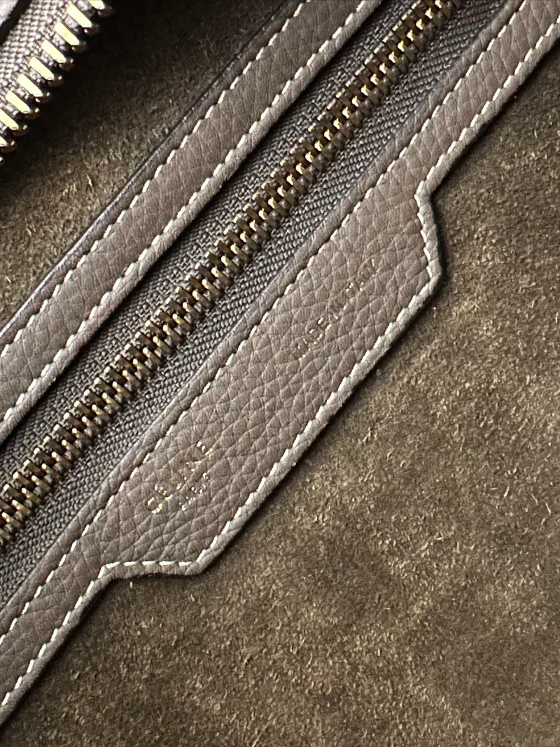 Céline Klassische Gepäckhandtasche Grau